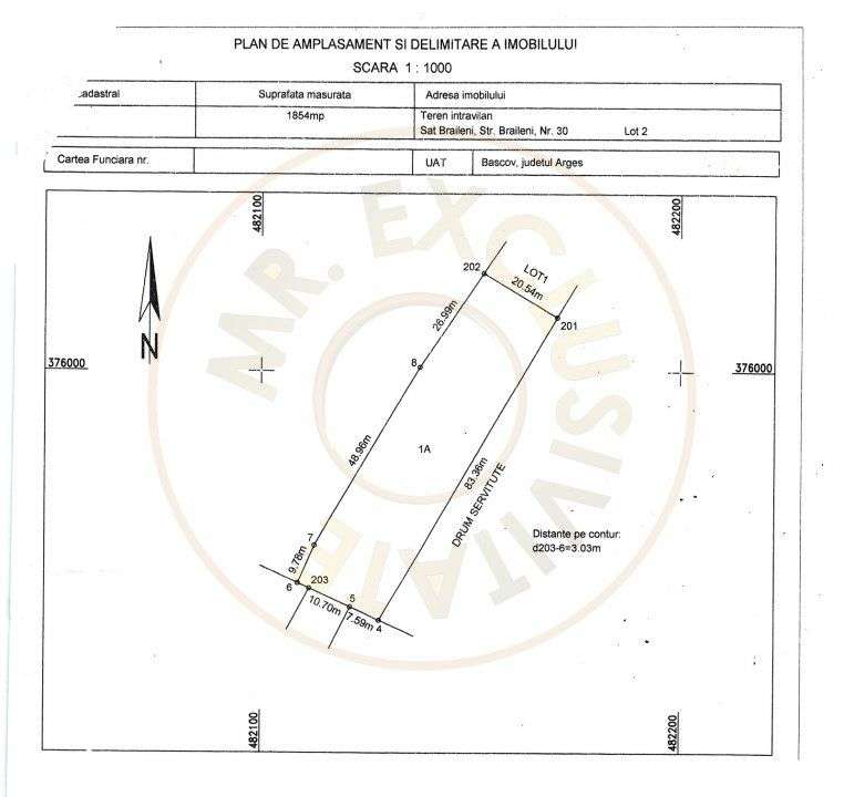 Teren 500-800 mp Braileni-Valea Ursului parcelabil - Imagine principală: 4/4