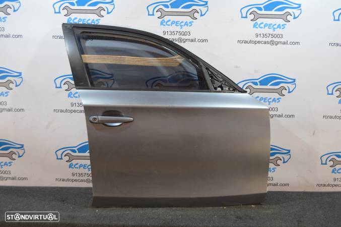 PORTA PORTAS FRENTE FRONTAL DIREITA BMW SERIE 1 E87 41517191012 7191012 FECHO ELEVADOR MOTOR PUXADOR VIDRO RETROVISOR RETROVISORES - 1