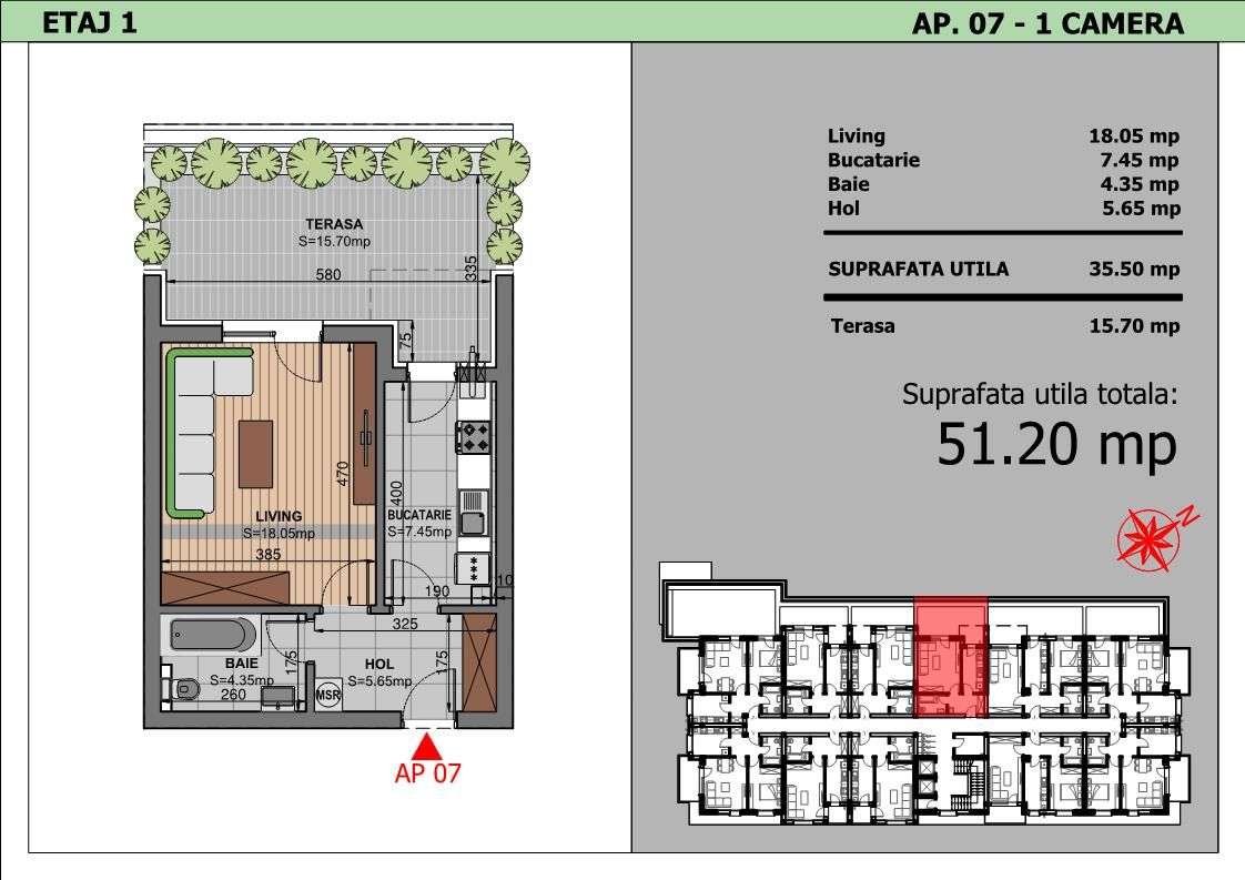 Locuinta moderna cu terasa generoasa, langa Parc Tudor Arghezi - Imagine principală: 5/25