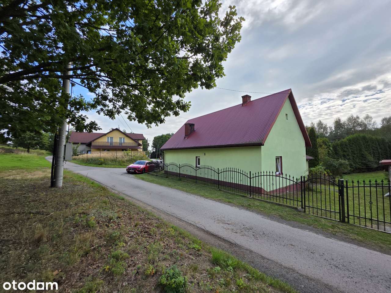 Wolnostojący murowany dom/ działka 66arowa/ płaski teren widok na las-16