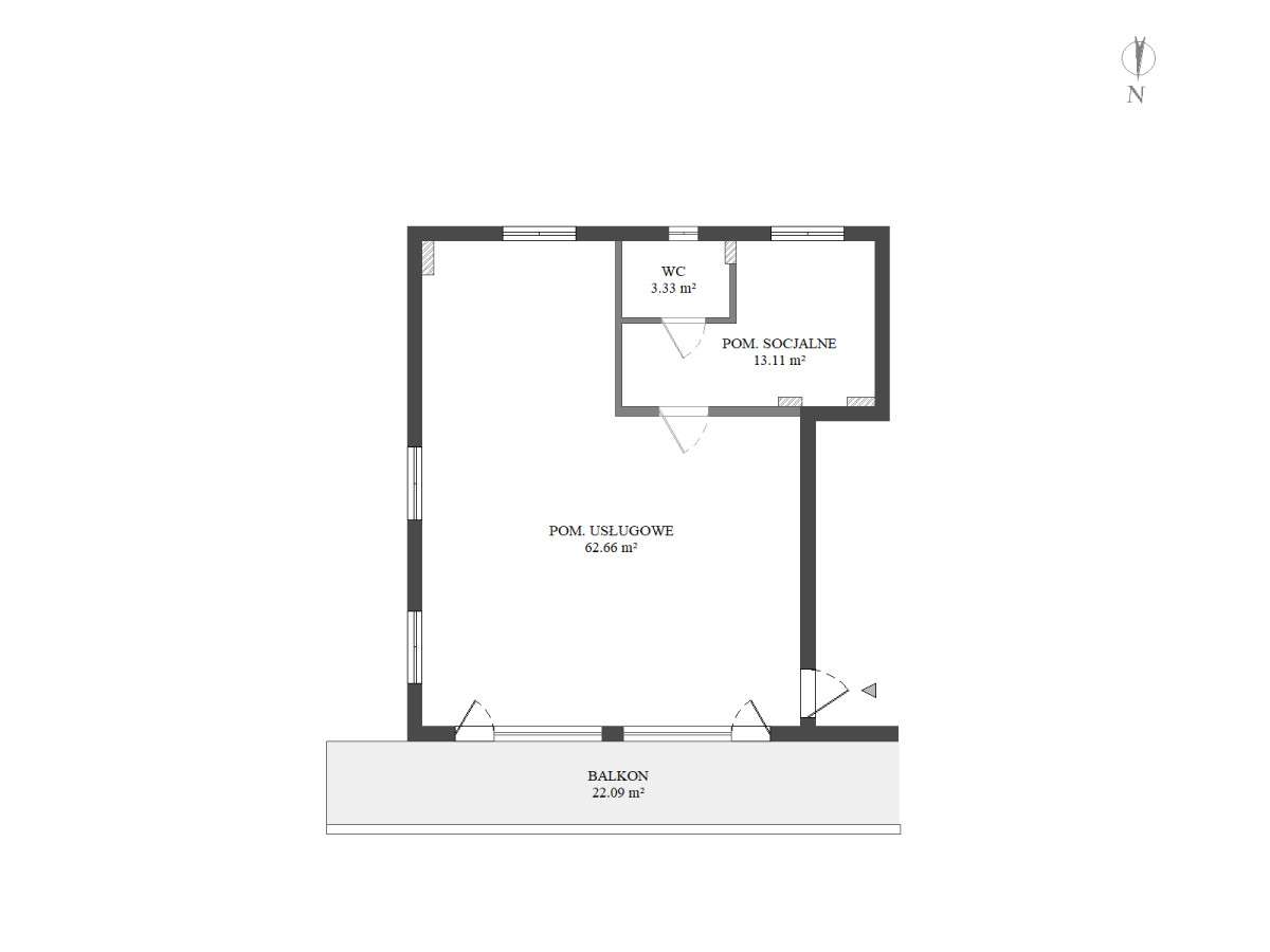 Lokale usługowe w centrum Prażmowa - Pełny obrazek: 3/3