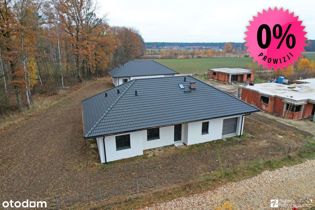 Parterowy z garażem, 4 pok. + strych, duża działka-0