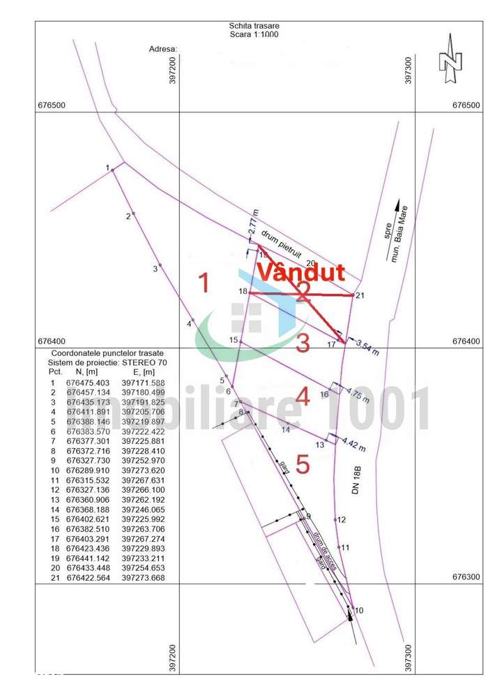 Teren intravilan, parcele 9 – 22 arii, Carbunari, acces la drum public - Imagine principală: 2/6