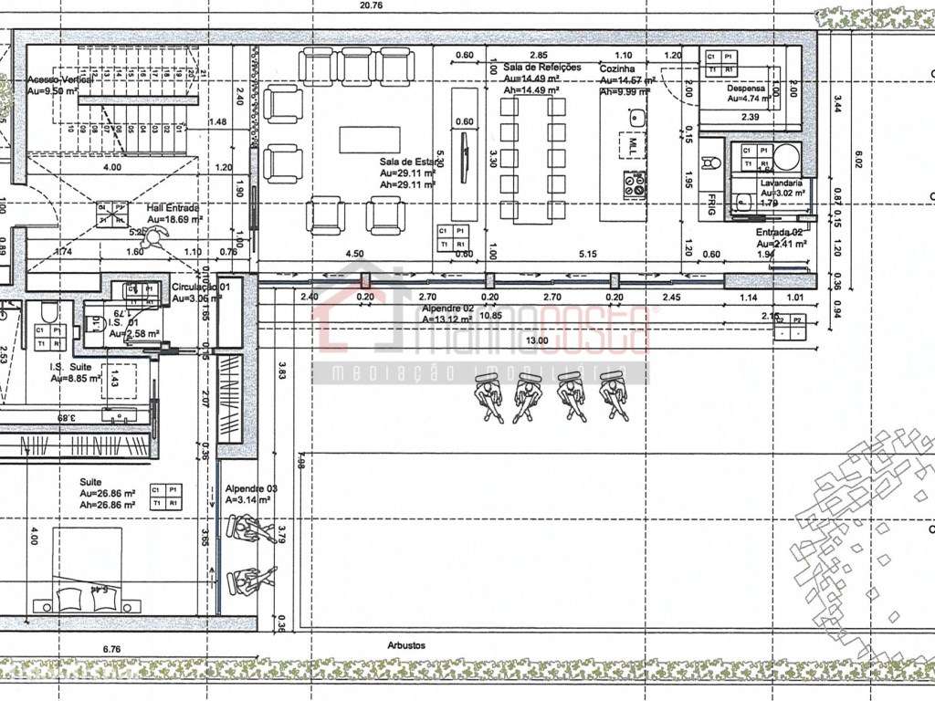 Terreno c/ Projeto Aprovado Moradia nos Casais Mestre Mendo - Grande imagem: 3/6