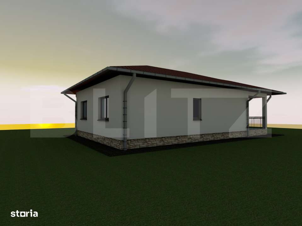 Casa plan parter 3 camere, 550 mp teren, Ciurbesti - Imagine principală: 4/4