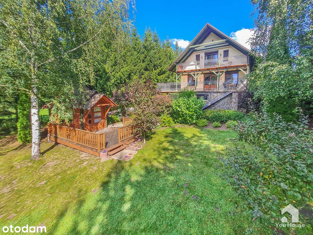 Dom z linią brzegową Jeziora Osetno-1