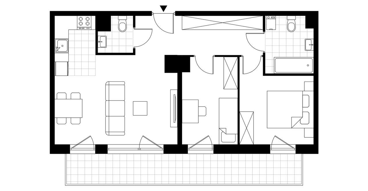 3-pokojowe mieszkanie 58m2 + balkon Bez Prowizji - Pełny obrazek: 3/8