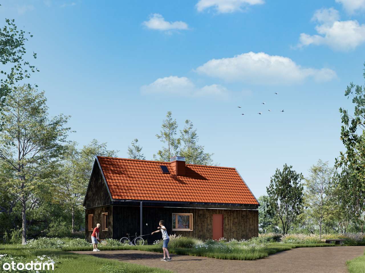 DOM M2 - 60m2 - w części wykończony - nad jeziorem Rydzówka - Pełny obrazek: 5/17