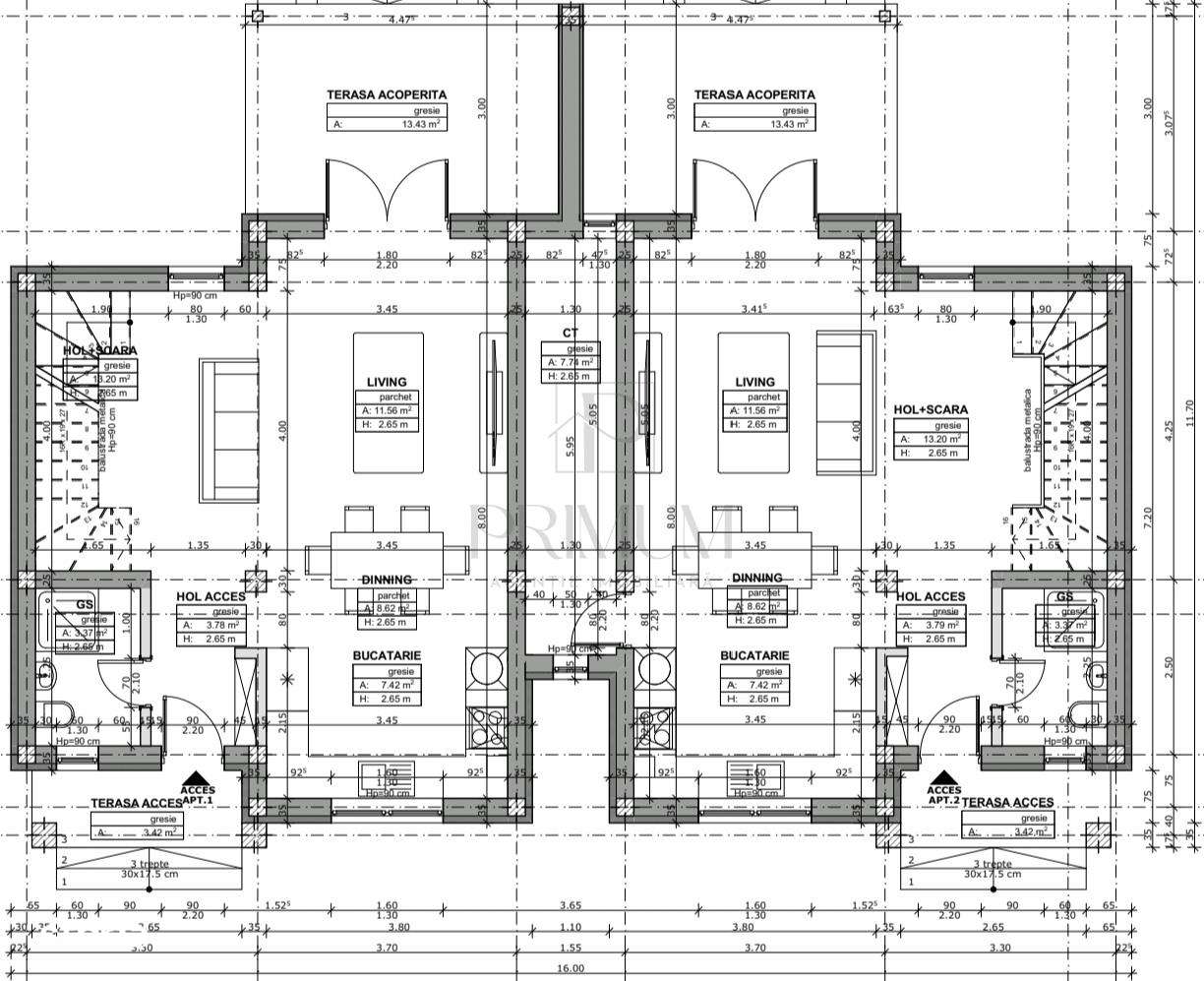 Duplex despartit prin camera tehnica - zona excelenta - toate utilitat - Imagine principală: 3/3