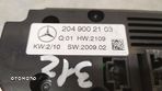 MERCEDES W204 PANEL STEROWNIK KLIMATYZACJI A2049002103 - 4