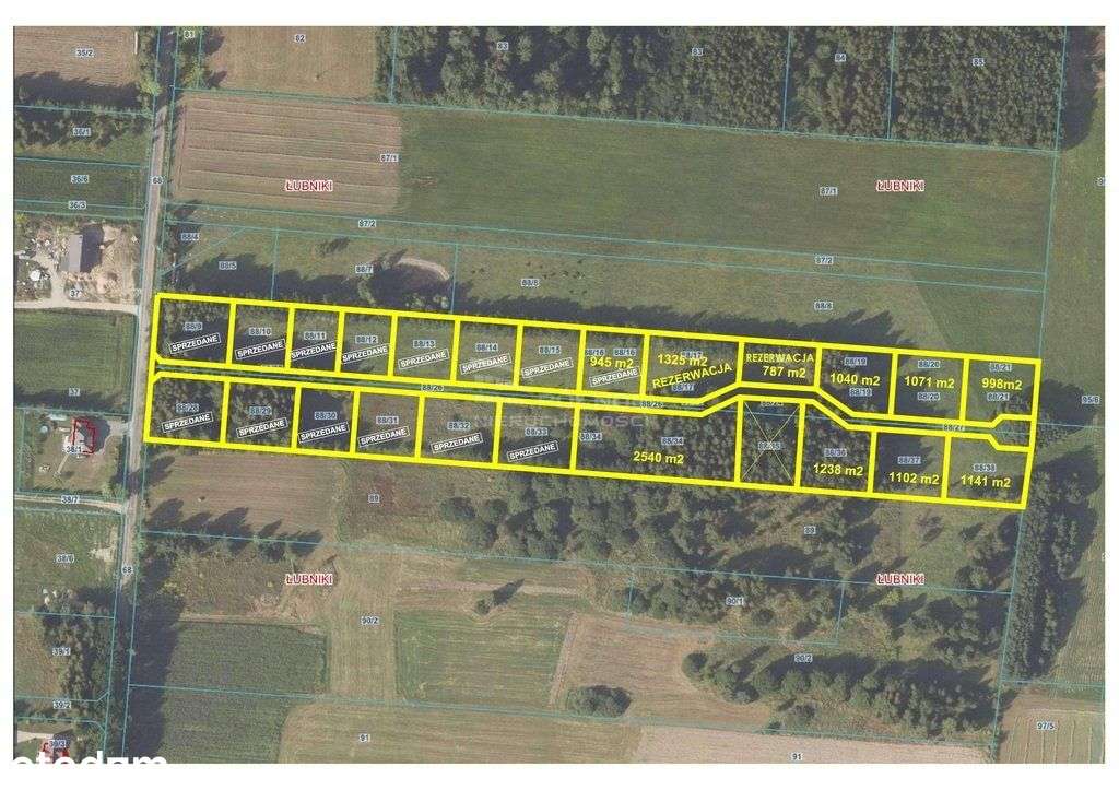 Inwestycyjna działka budowlana, 1040 m2, Łubniki, - Pełny obrazek: 4/8