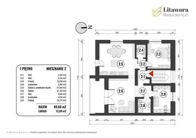 Kraków Mieszkanie [Bezczynszowe] 89,60m2+Taras13m2