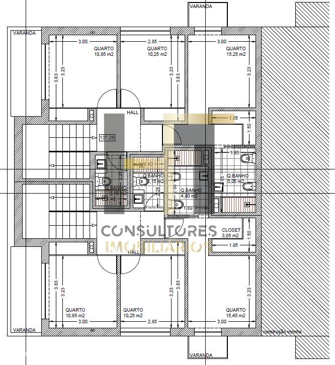 Moradia T3 | Suíte | Logradouro exterior | Varandas | Folgosa – Mai-28