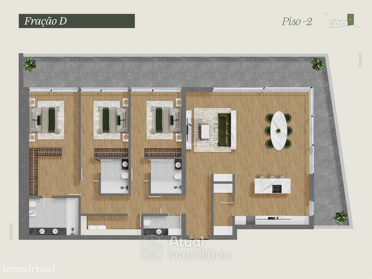 Apartamento T3+1 Venda em Caldas de Vizela (São Miguel e São João),Viz-25