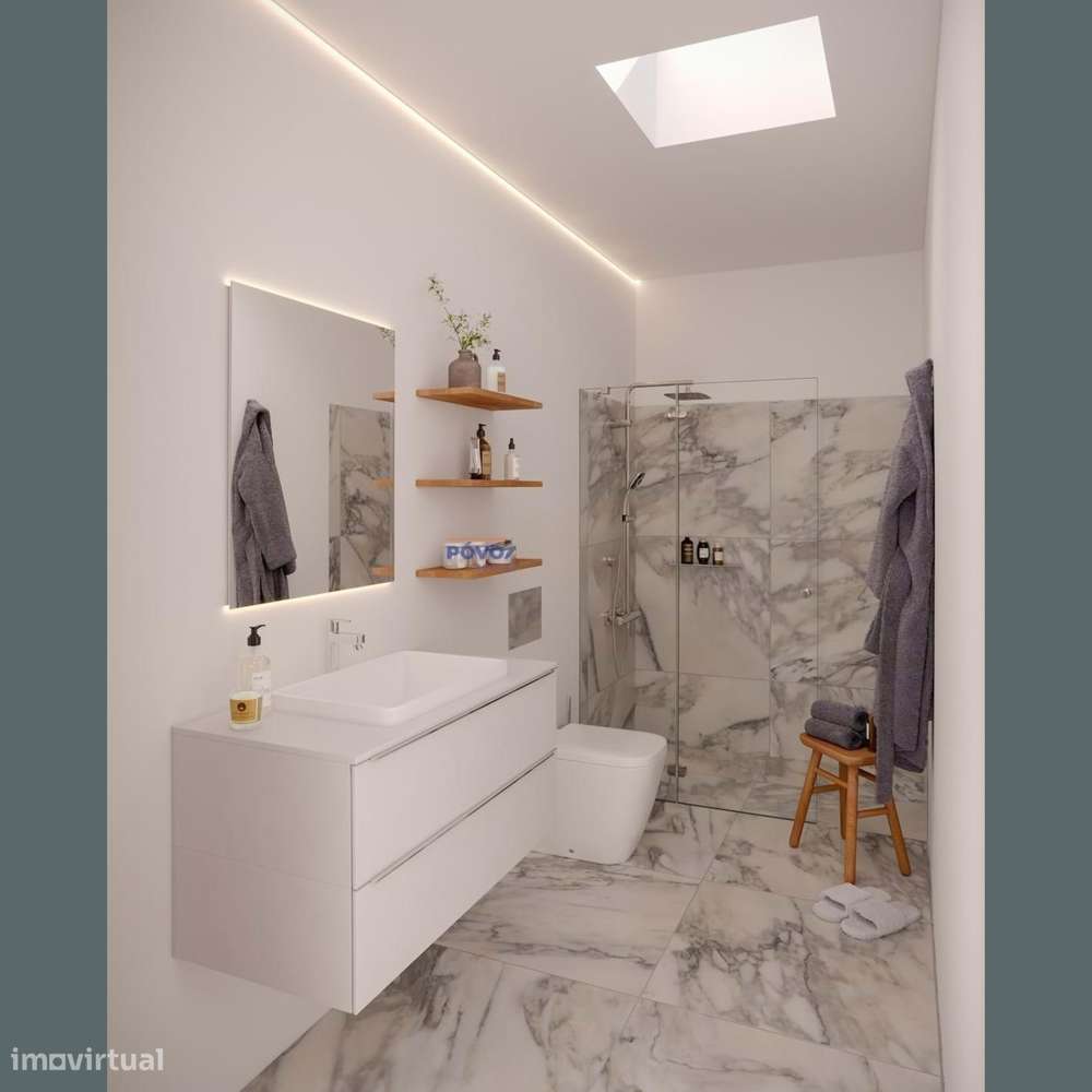 Moradia T3 geminada com terraço e garagem-7