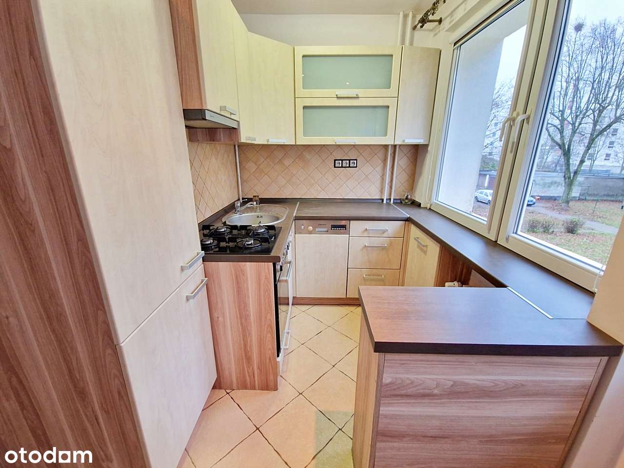 Ładne 2 pokojowe, I piętro, wyposażona kuchnia ze sprzętem. - Pełny obrazek: 1/14