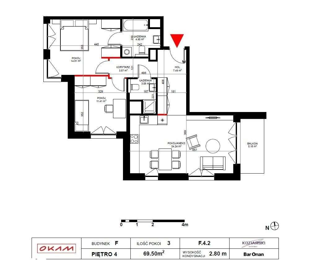 Słoneczny 3 pokojowy apartament, Okam Inspire!-18