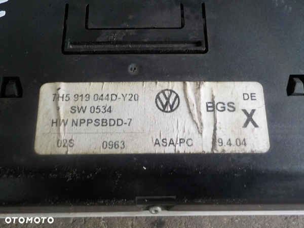 VW T5 PANEL STEROWNIK WEBASTO 7H5919044D - 3