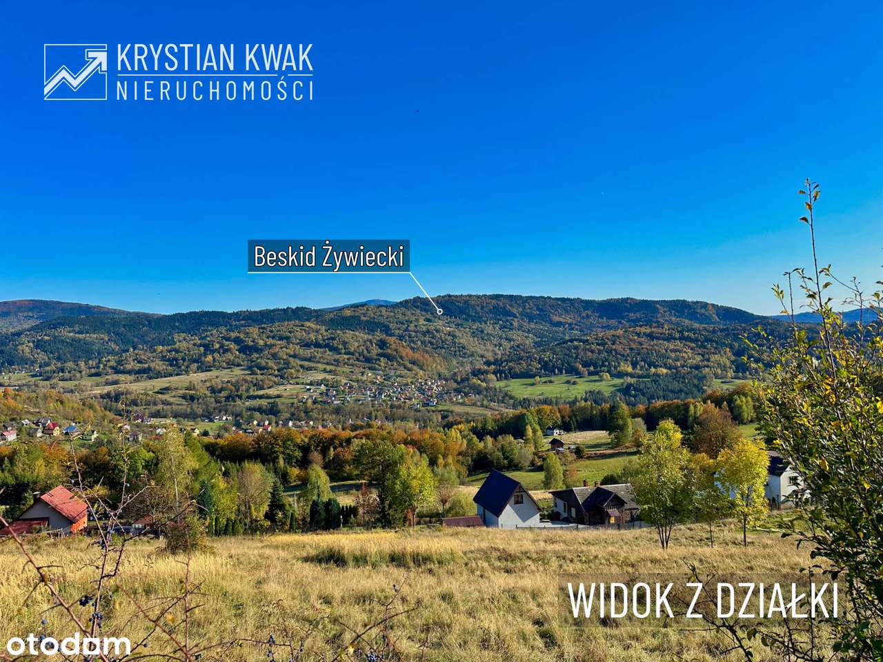 Małe widokowe działki w górach Jeleśnia Janiki-12