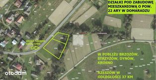 Domaradz - działka pod zabudowę o pow. 22 arów