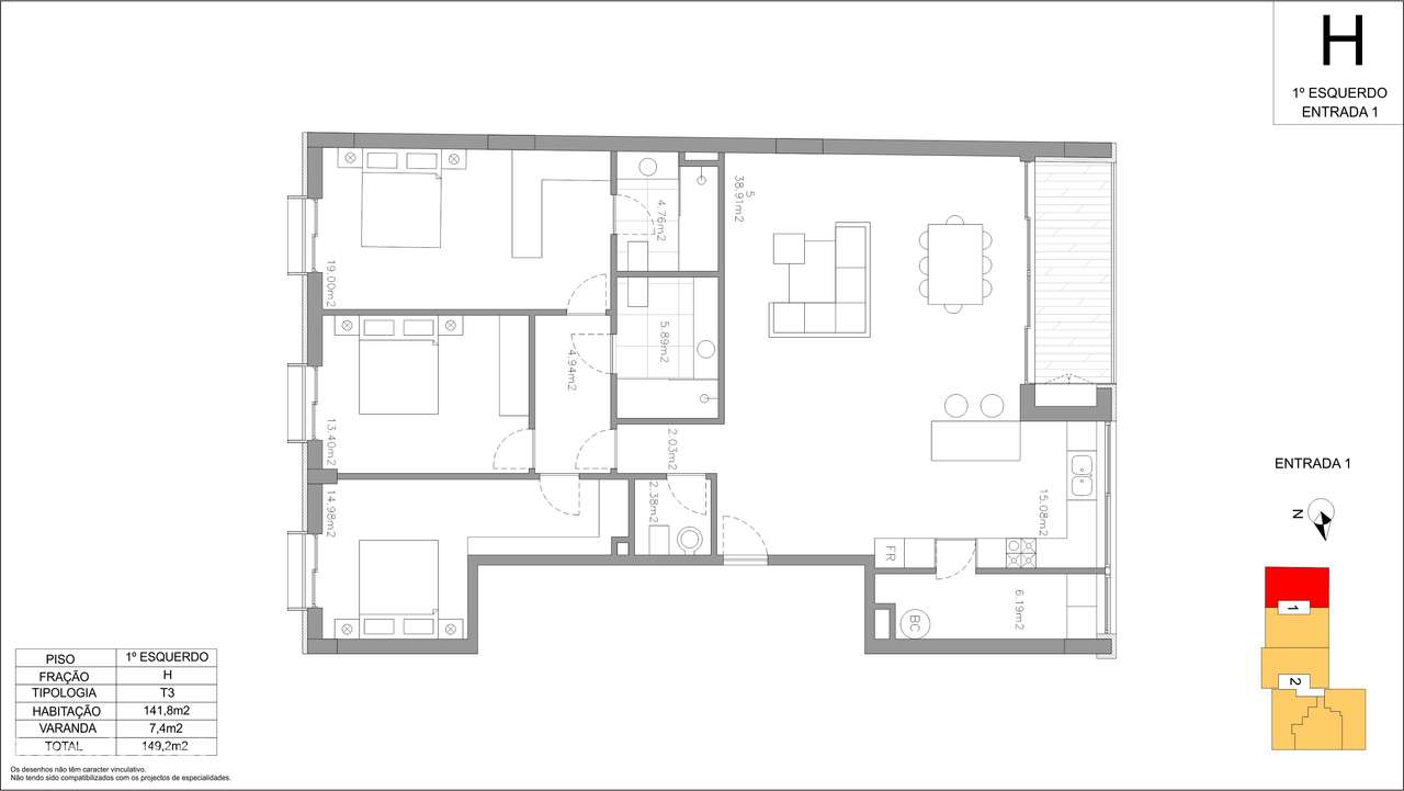 Apartamento T3 em construção - Damião de Góis Premium Residence -Porto-11