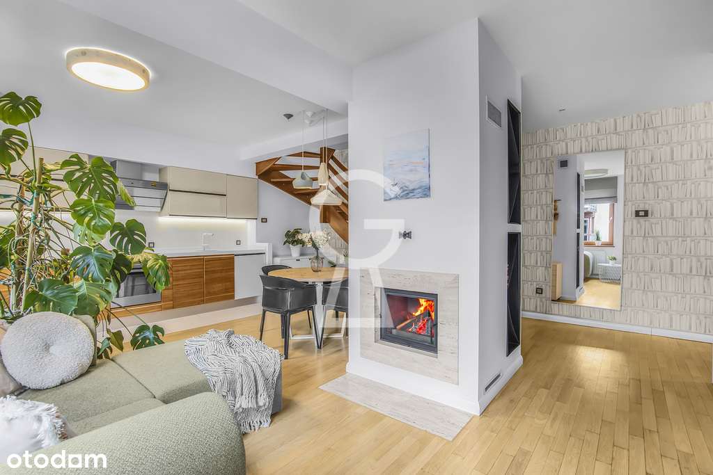 Mieszkanie, 2 pok. – Rezydencja Dąbie ⭐ Dwupoziomowe ⭐ Balkon ⭐ Kominek