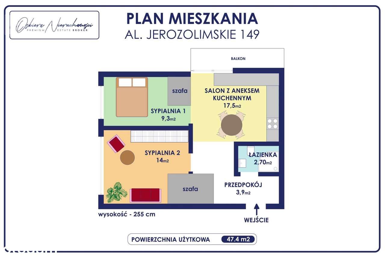 3 pokoje na Ochocie - Al. Jerozolimskie 149-8