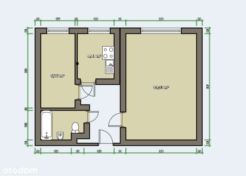Na sprzedaż – Kraków – Nowa Huta – os. Na Wzgórzach– 2-pokojowe – 38m²-7