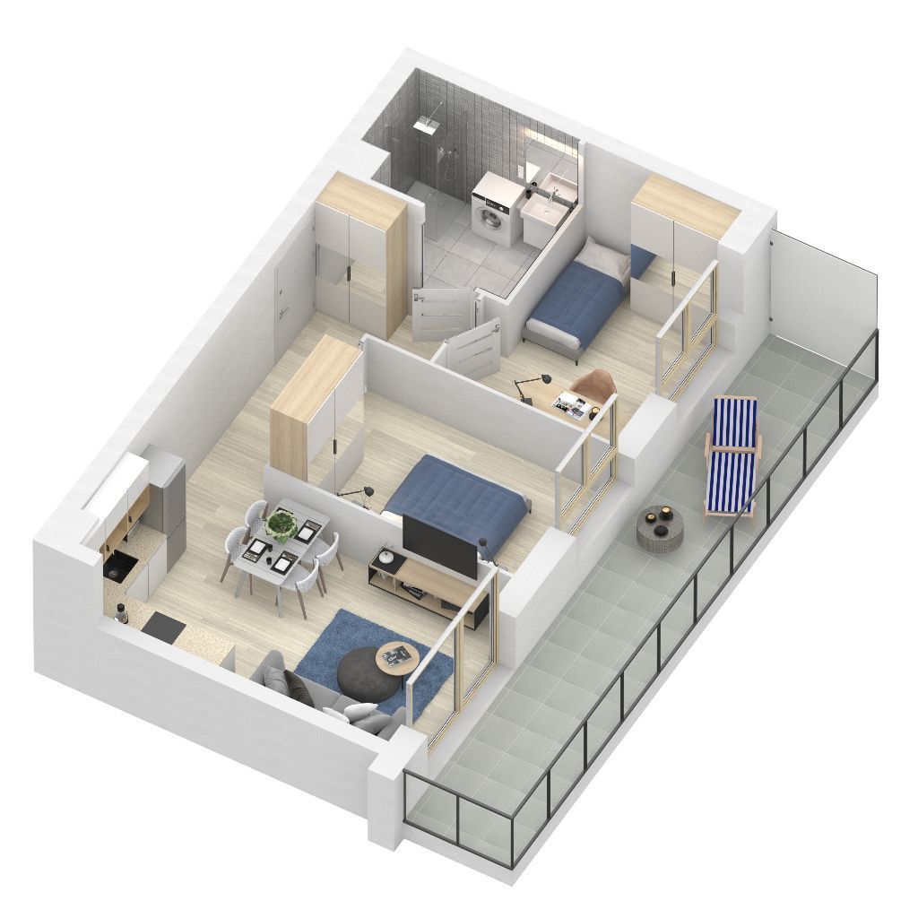 Przytulne mieszkanie | Sobola Biel A.7 M103