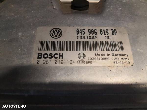 Calculator Motor ECU motor Volkswagen Polo 9n 1.4 TDI euro 4 stare perfecta - 2