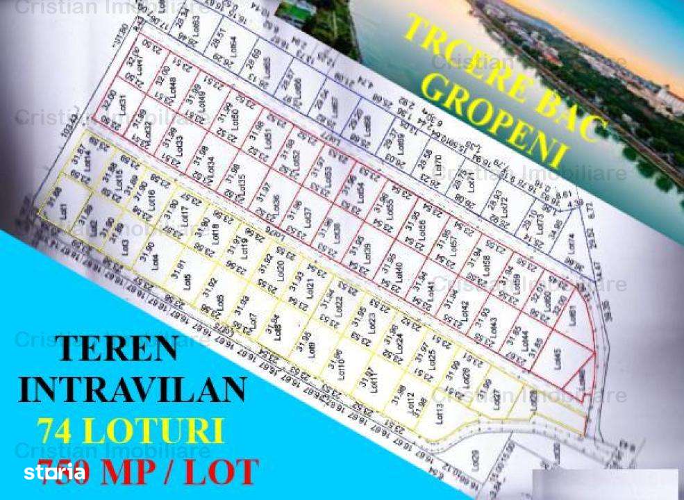 Complex Rezidential 74 Loturi in Gropeni cu acces la DUNARE - Imagine principală: 1/2