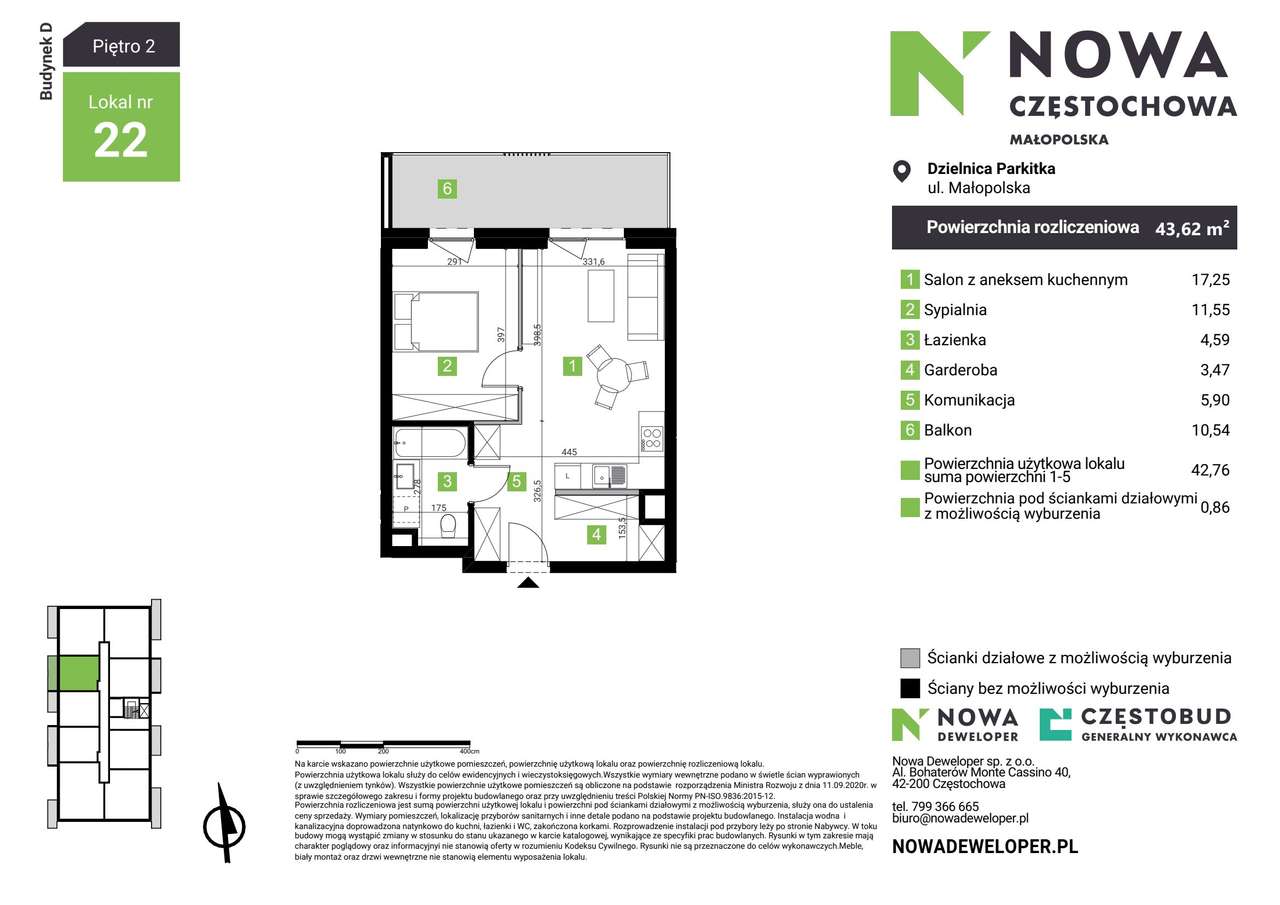 Małopolska | 2-pok. | Parkitka | Zapytaj o rabat! | Bez prowizji - Pełny obrazek: 3/15