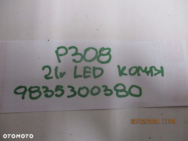 Lampa lampy PEUGEOT 308 III SW KOMBI T10 21R LED 9835300380 9835300480 - 5