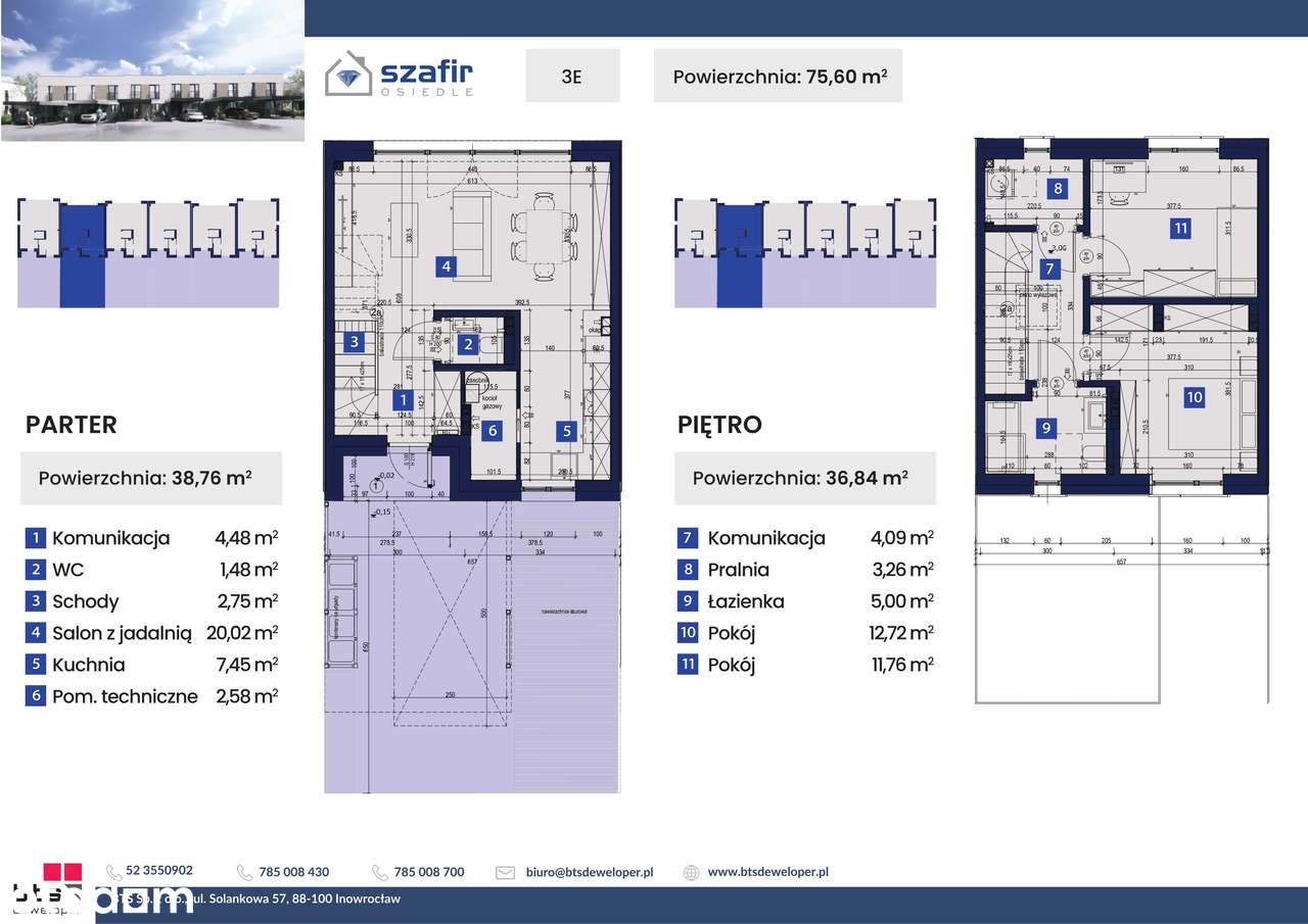 Osiedle Szafir, mieszkanie nr 3E - Pełny obrazek: 2/7