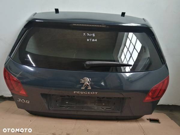 PEUGEOT 308 II T9 HB 5D  2013 KOLOR KTGA KLAPA POKRYWA BAGAŻNIKA KAMERA LAMPY KOMPLETNA - 1