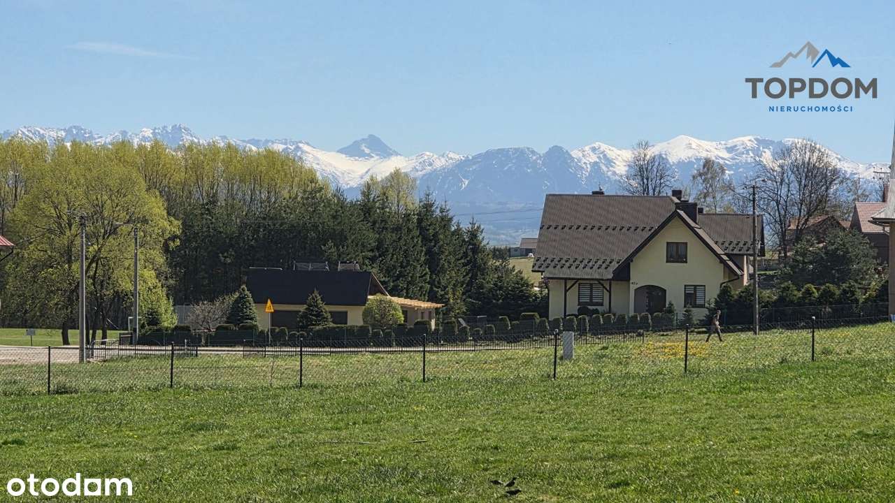Dom z dużą działką i widokiem na Tatry, 82 ary