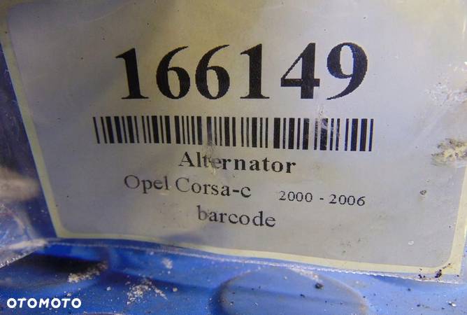 OPEL CORSA C 1.2 ALTERNATOR 24437119 - 7