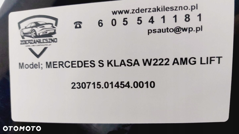 Zderzak Grill Mercedes S Klasa W222 W 222 Lift AMG - 13