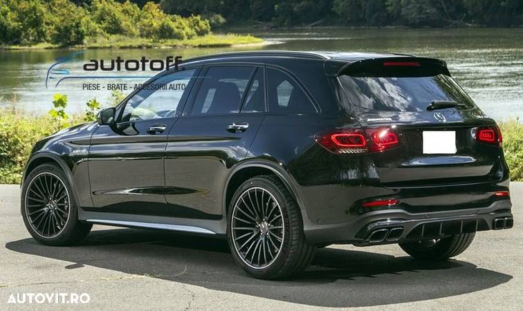 Difuzor bara spate Mercedes GLC X253 SUV Facelift (2019+) AMG Black Look - 5