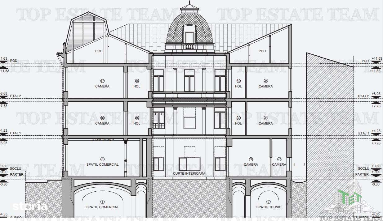 Cladire de vanzare in Centrul Vechi, cu proiect pentru hotel - 61 Came - Imagine principală: 4/11