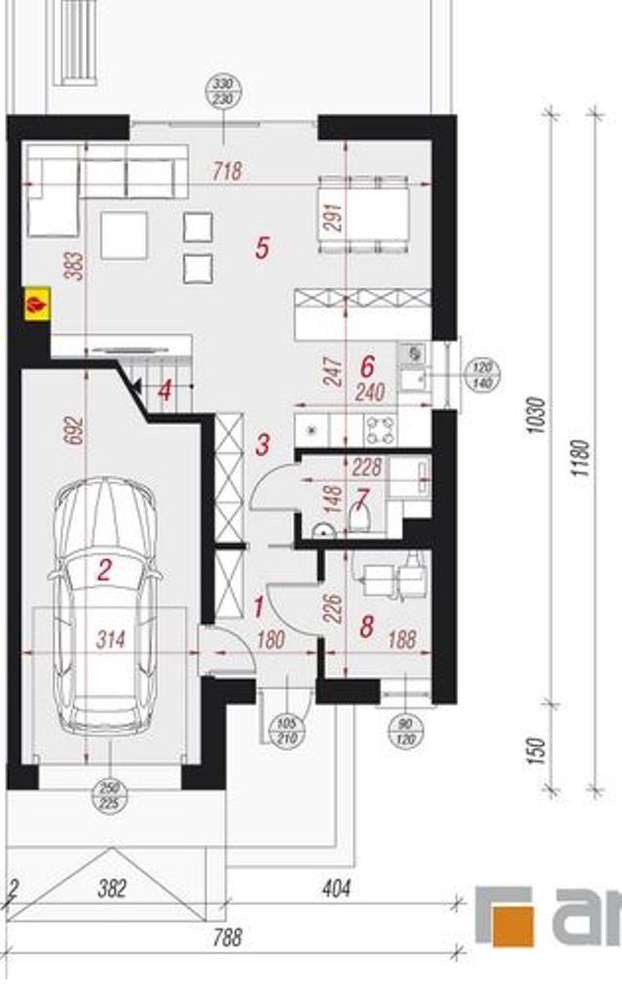 Szeregówka|garaż| 5 pokoi|wszystkie media-8