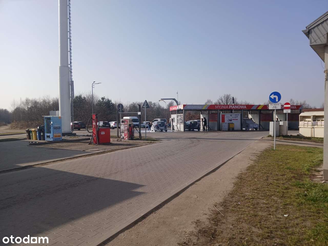 Teren po myjnie  działka usługowa