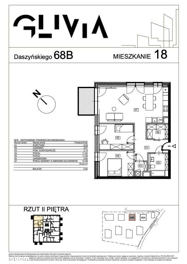 Mieszkanie B18 - duża ilość pomieszczeń, duży balkon! - Pełny obrazek: 2/8