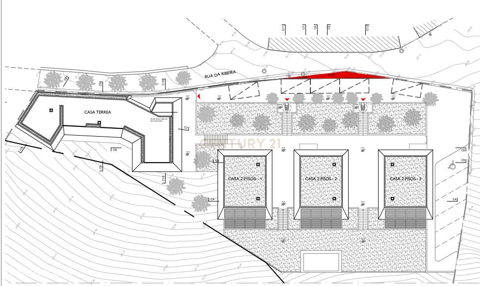 Terreno com Projeto Arquitetónico Aprovado para Quatro Moradias.-25