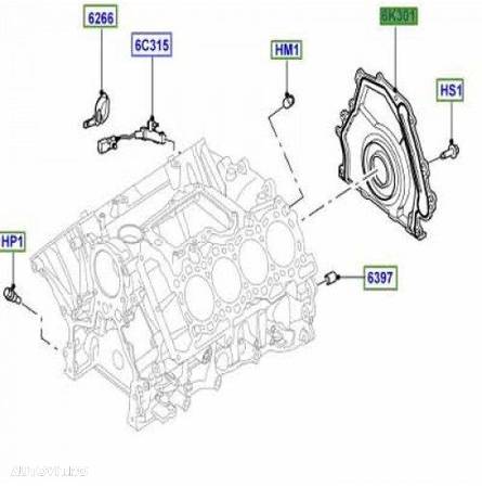 Simering vibrochen spate Range Rover Vogue (2010-2012) L322 si (2013+) / Range Rover Sport  4.4 V8 - 1