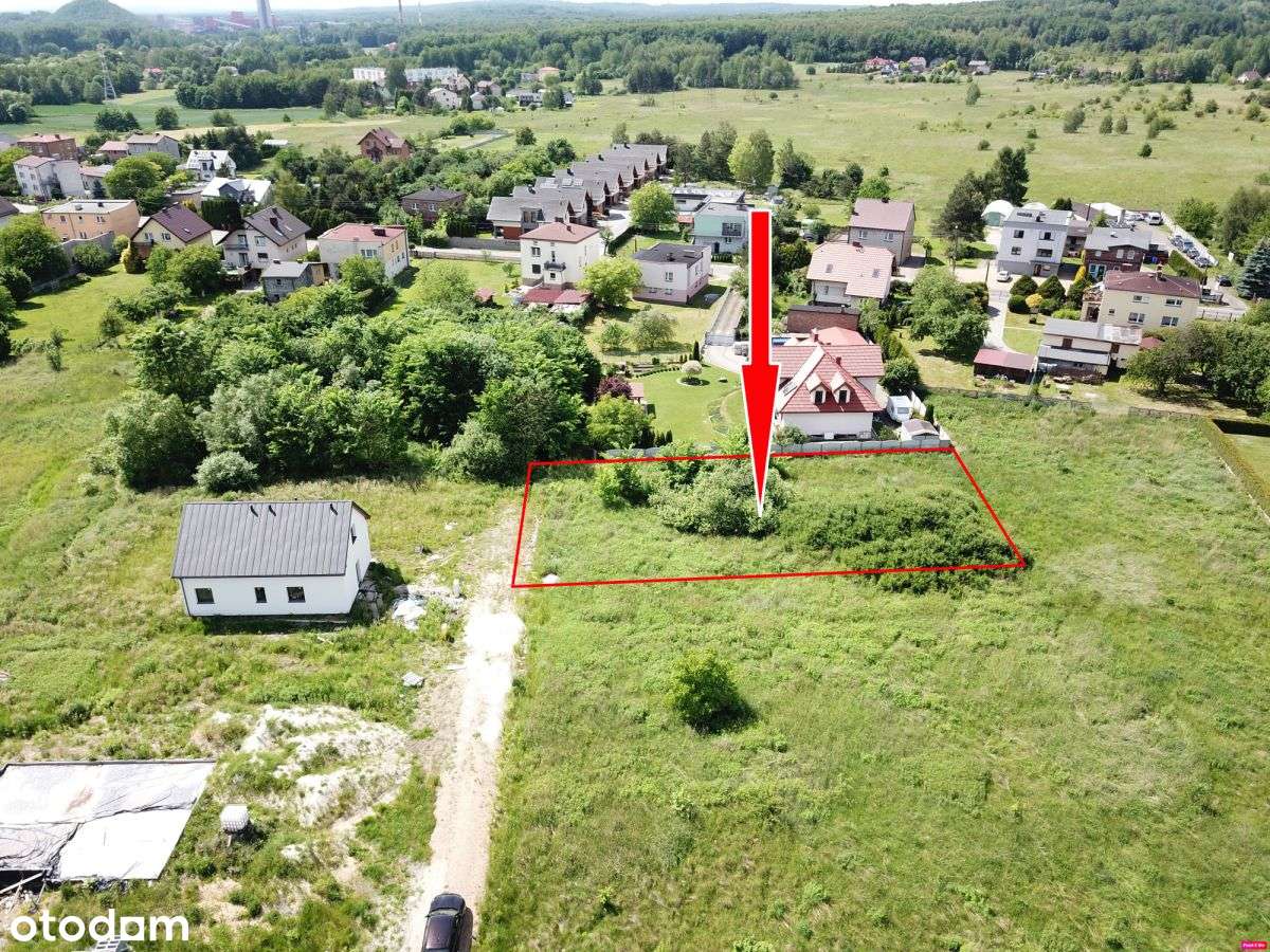 Działka budowlana z mediami 1000 m² Krasowy-2