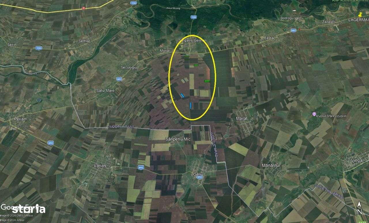 35 ha teren arabil de cea mai buna calitate, Sanpetru-German - Imagine principală: 4/4