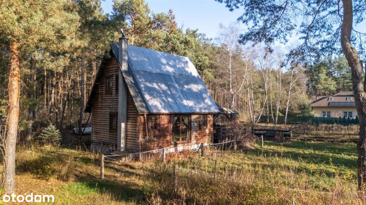 Dom drewniany całoroczny przy lesie Działka 915m-6