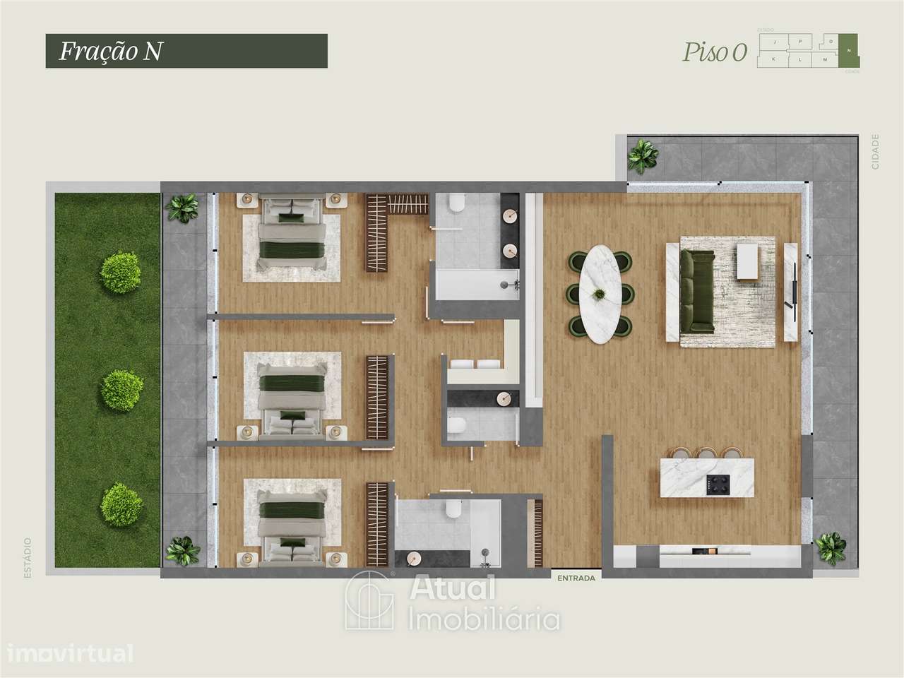 Apartamento T3+1 Venda em Caldas de Vizela (São Miguel e São João),Viz-25