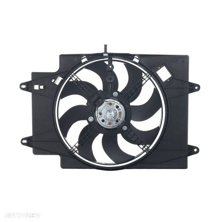 GMV radiator electroventilator Alfa Romeo 147, 2000-2010, GT, 2004-2010, Motorizare 1,8 Ts; 1,9 Jtd; 1,9 Jtdm; 2,0 Jts; 3, 2 V6 Diesel/Benzina, tip climatizare Cu/fara AC, dimensiune 350W; 385mm, 2 pini, f - 1